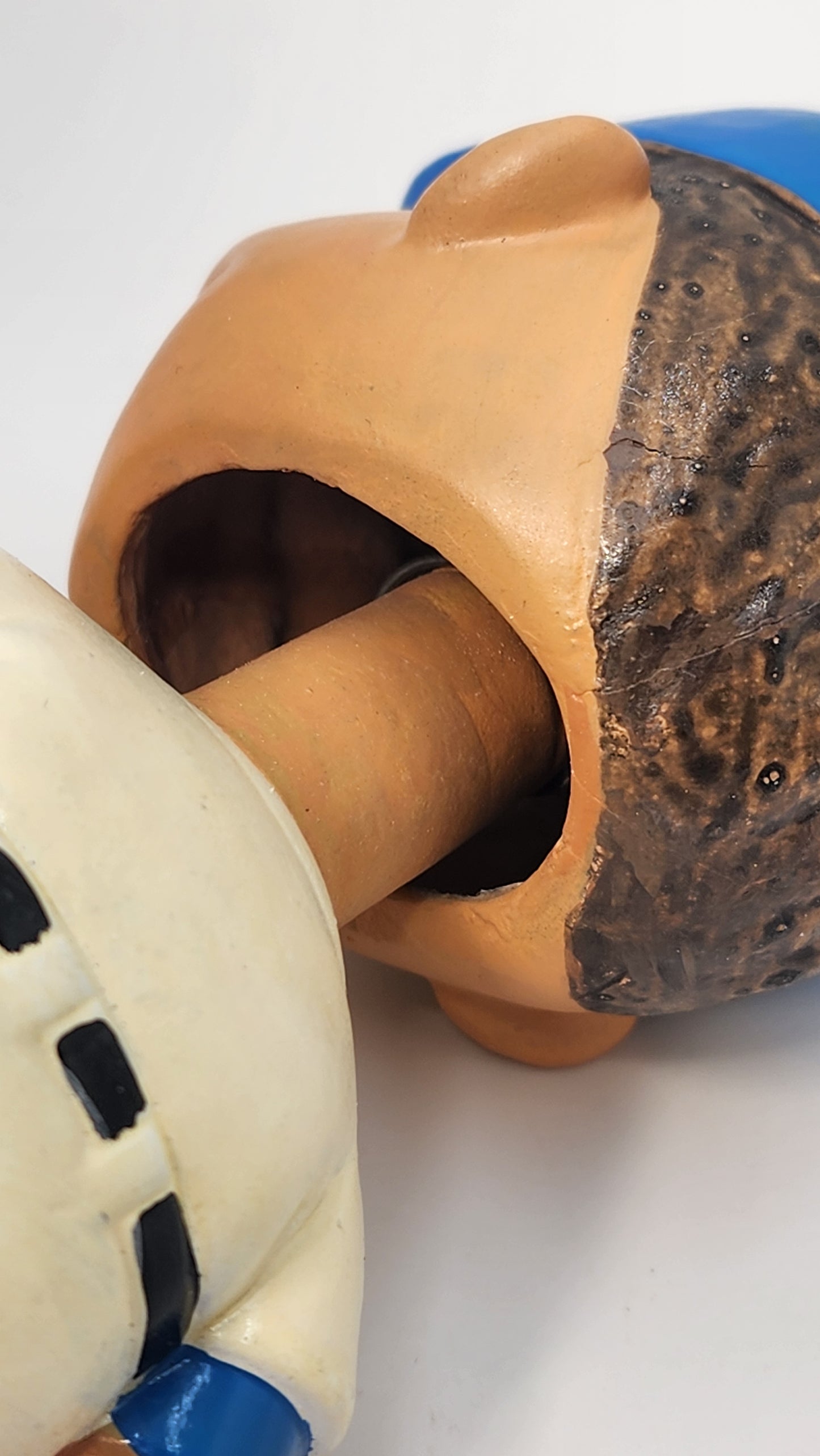 Seattle Pilots bobblehead spring mechanism and neck restoration detail