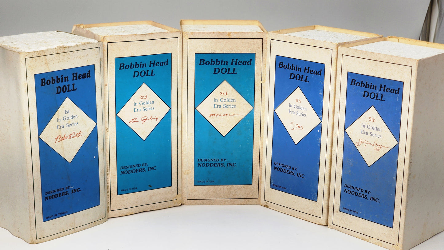 Golden Era Series Complete Set of 5 Bobbleheads – Nodders Inc. (1990)