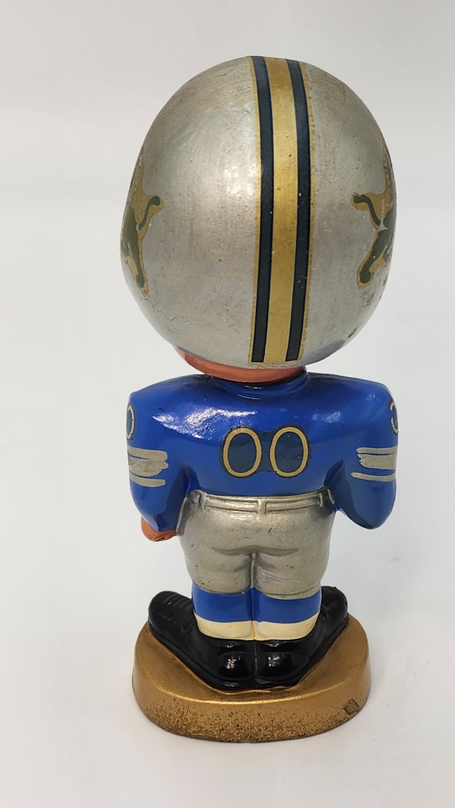Detroit Lions 1965 Gold Base Bobblehead Original