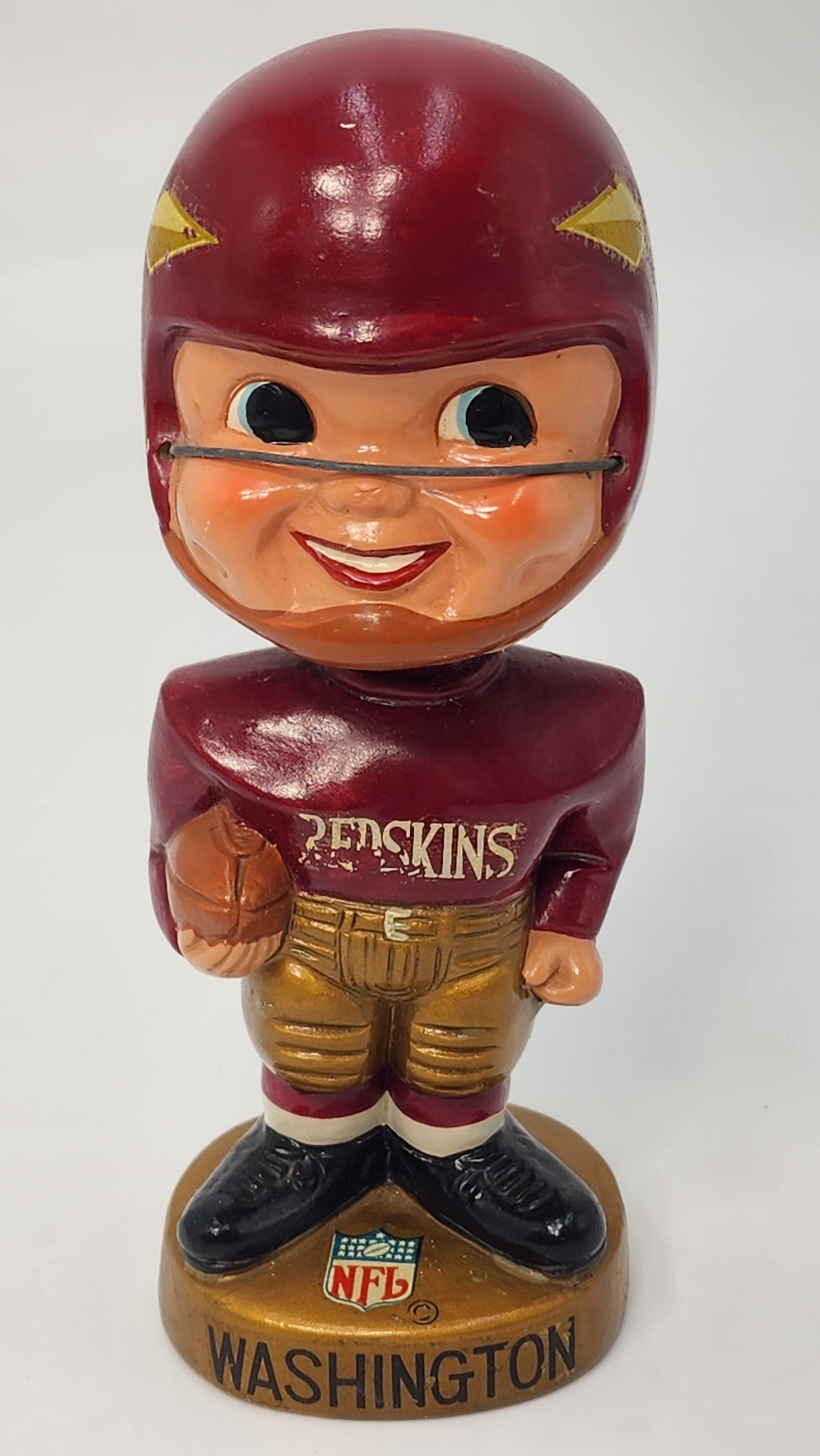 Washington Redskins 1968 Gold Base Bobblehead