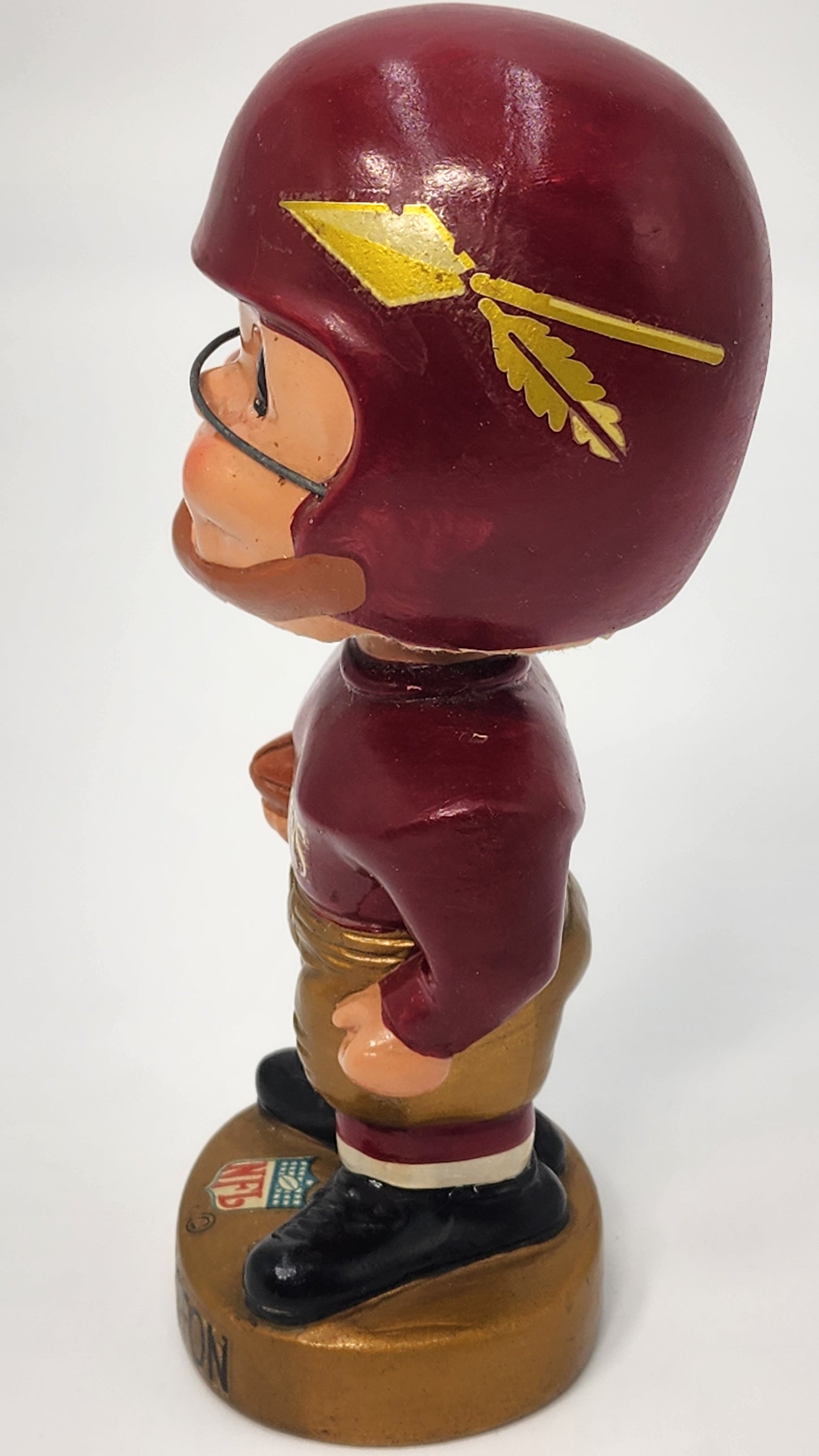 Washington Redskins 1968 Gold Base Bobblehead
