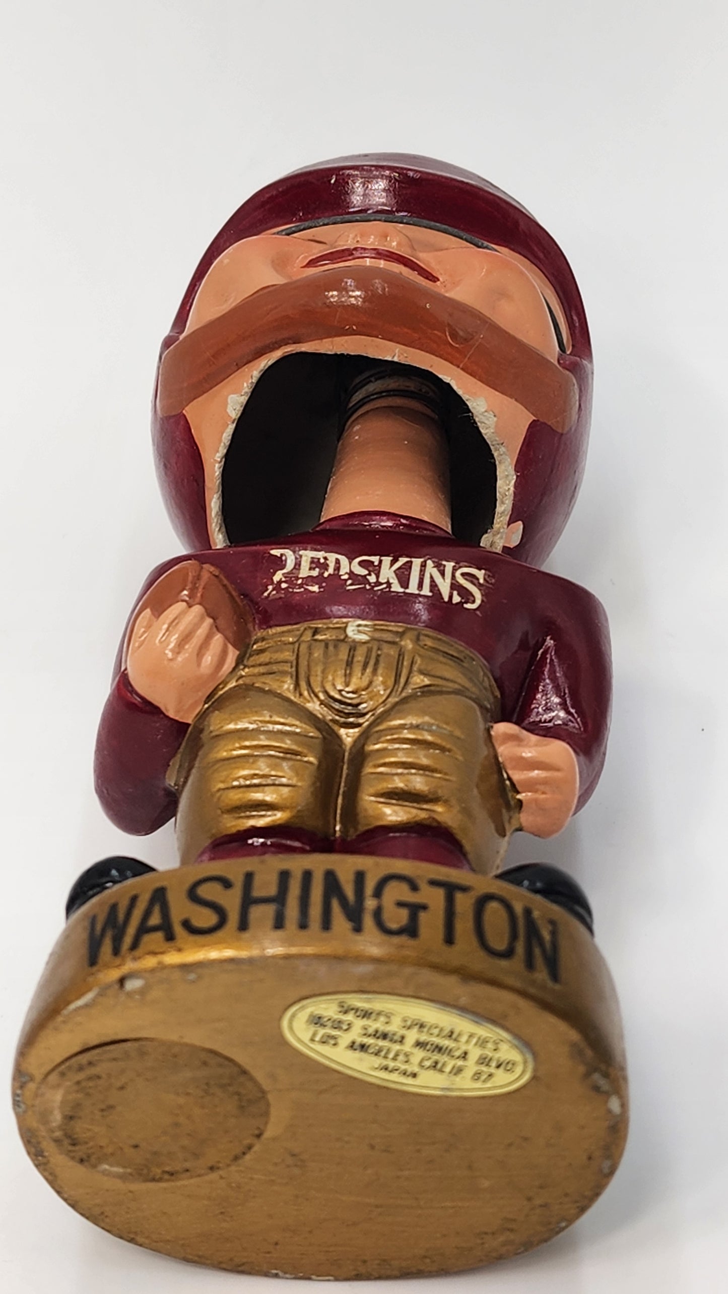 Washington Redskins 1968 Gold Base Bobblehead