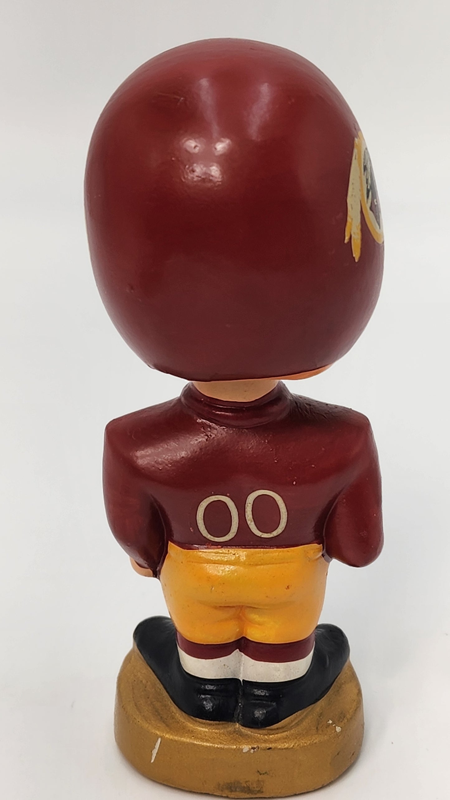 Washington Redskins 1968 Gold Base Indian Logo Bobblehead