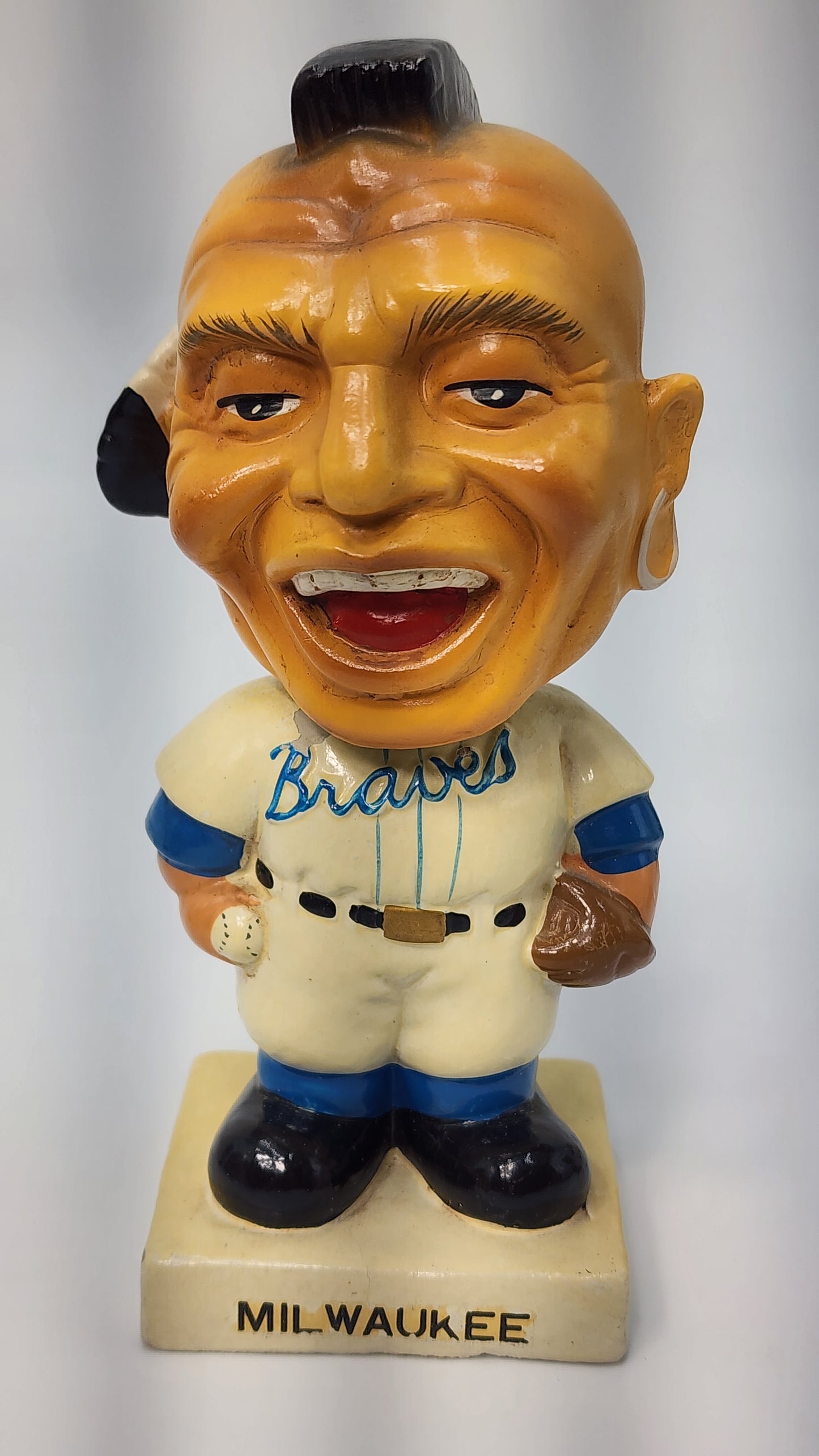 Milwaukee Braves White Base Bobblehead