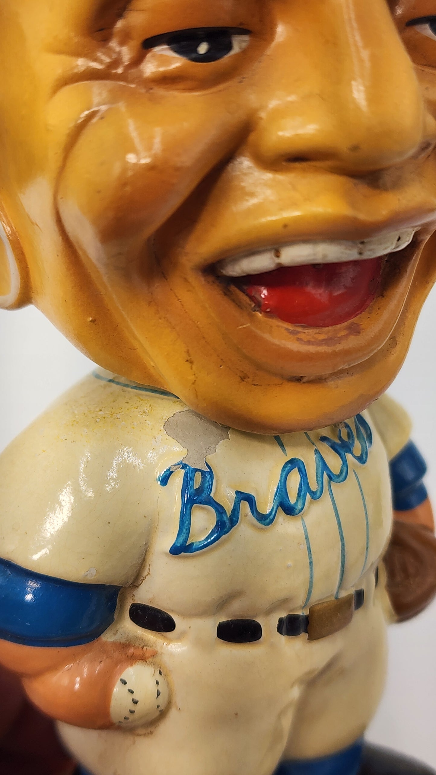 Milwaukee Braves White Base Bobblehead
