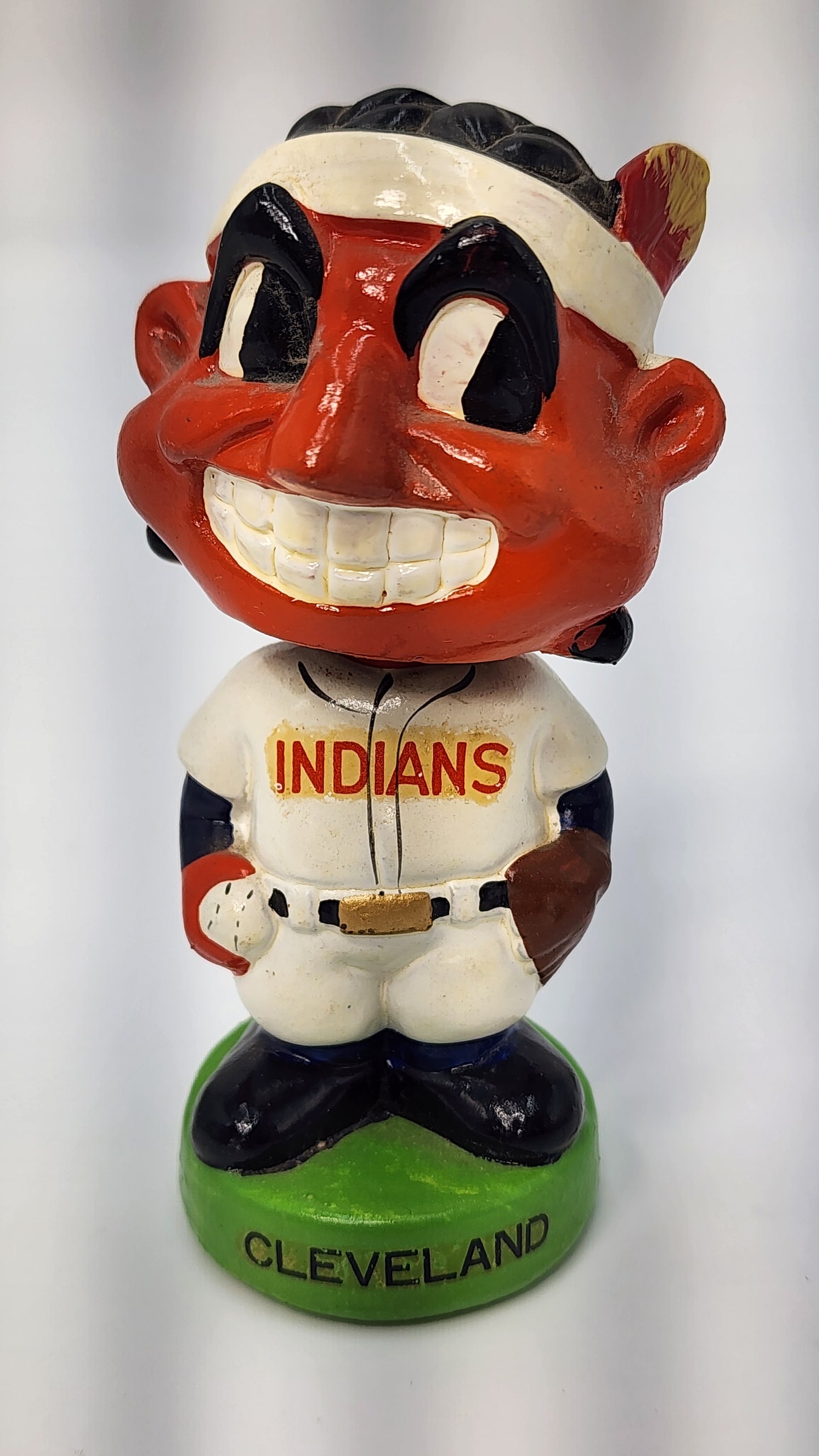 Cleveland Indians Mini Green Base Bobblehead