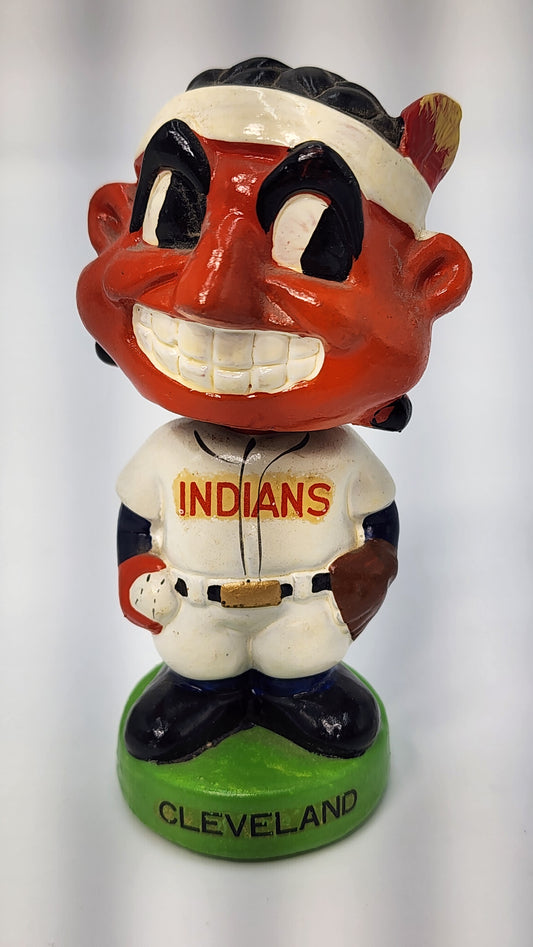 Cleveland Indians Mini Green Base Bobblehead