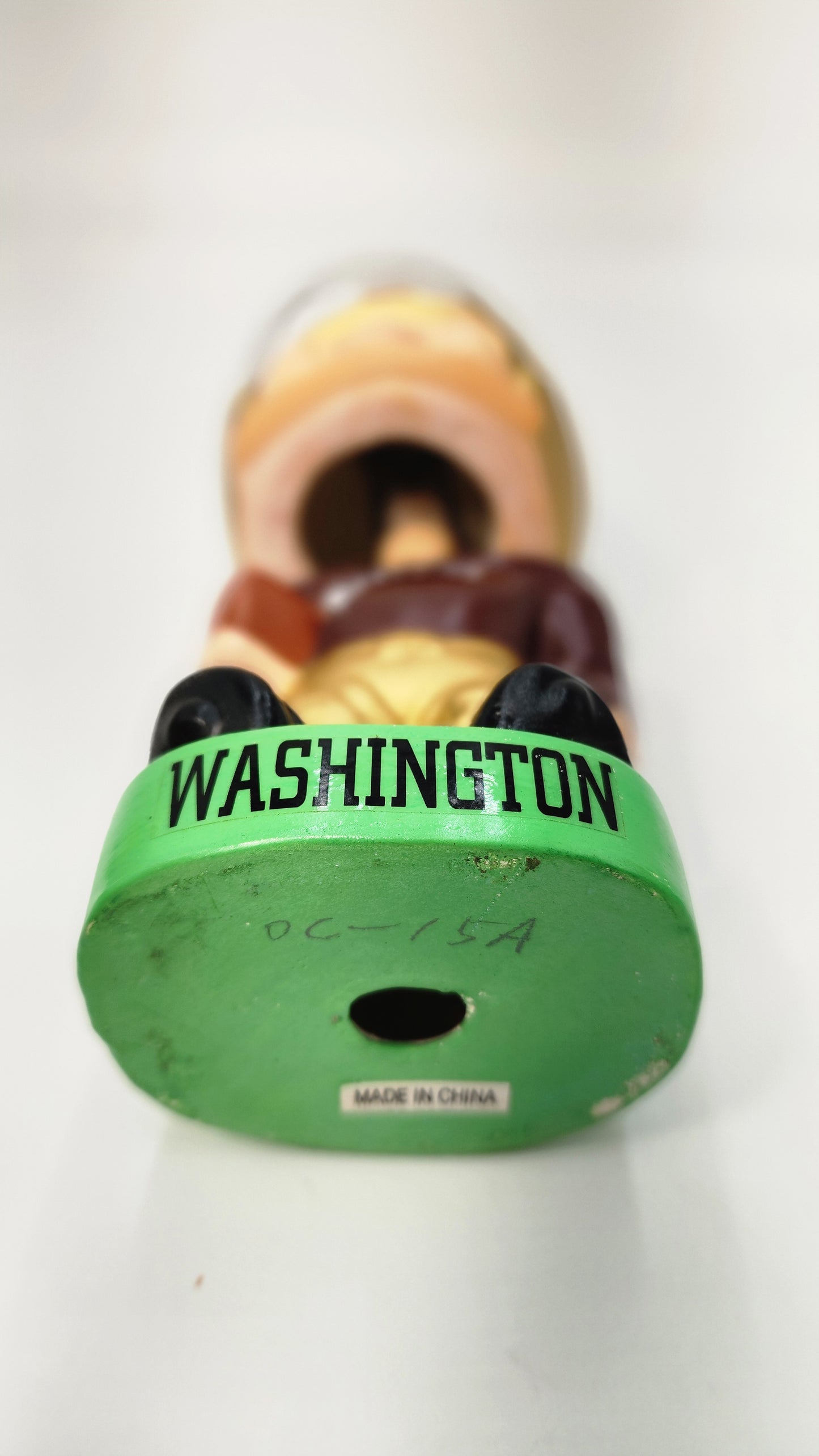 Washington Redskins Bobblehead — 1970s Ceramic/Polyresin