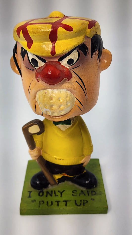 Rumpus Room Golfer Bobblehead — "I Only Said Putt Up"