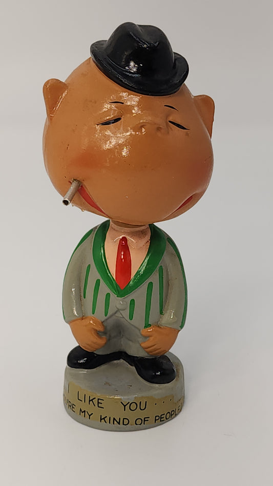 1960s Drunk Barroom Character Nodder — "I Like You, You're My Kind of People"