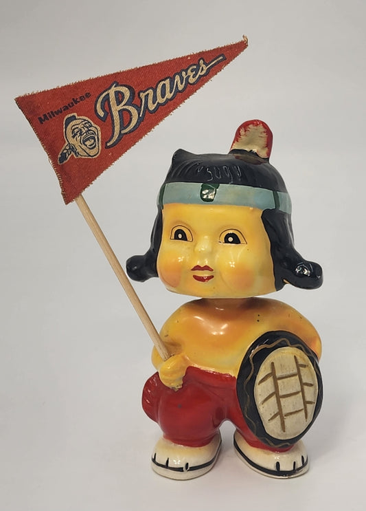 Milwaukee Braves NL Champs Mascot Bobblehead