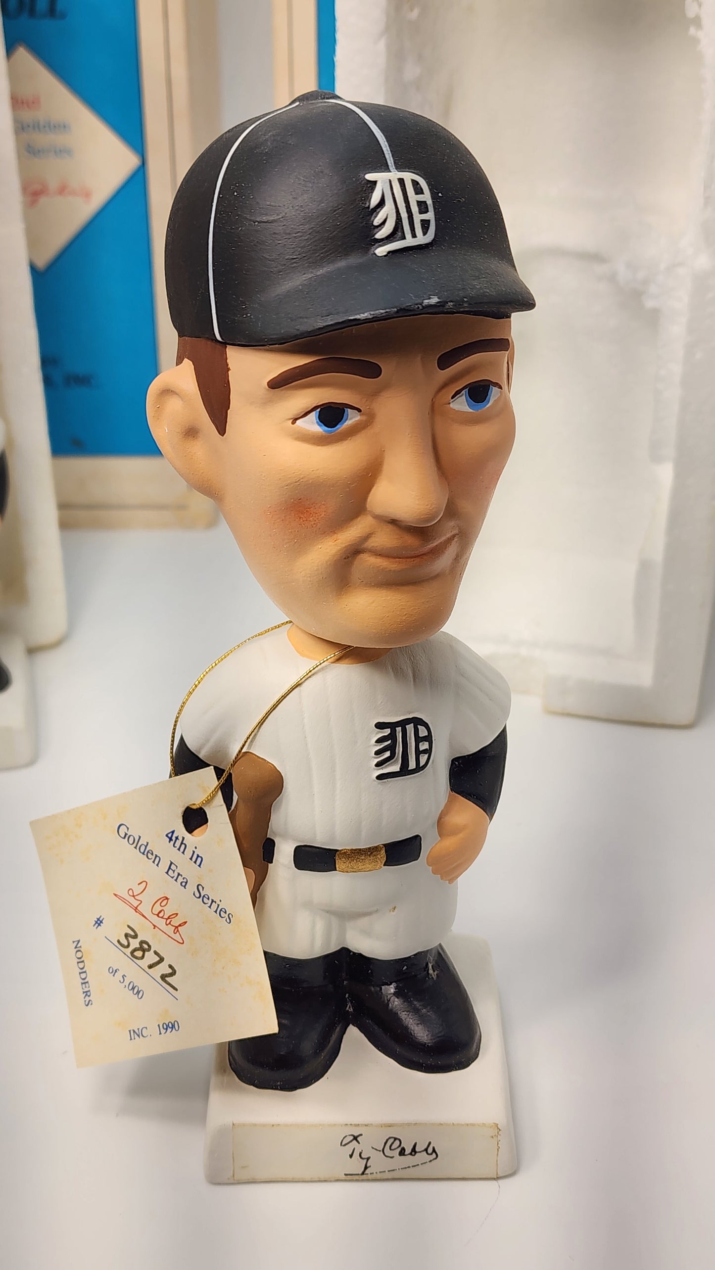 Golden Era Series base detail showing player signature script