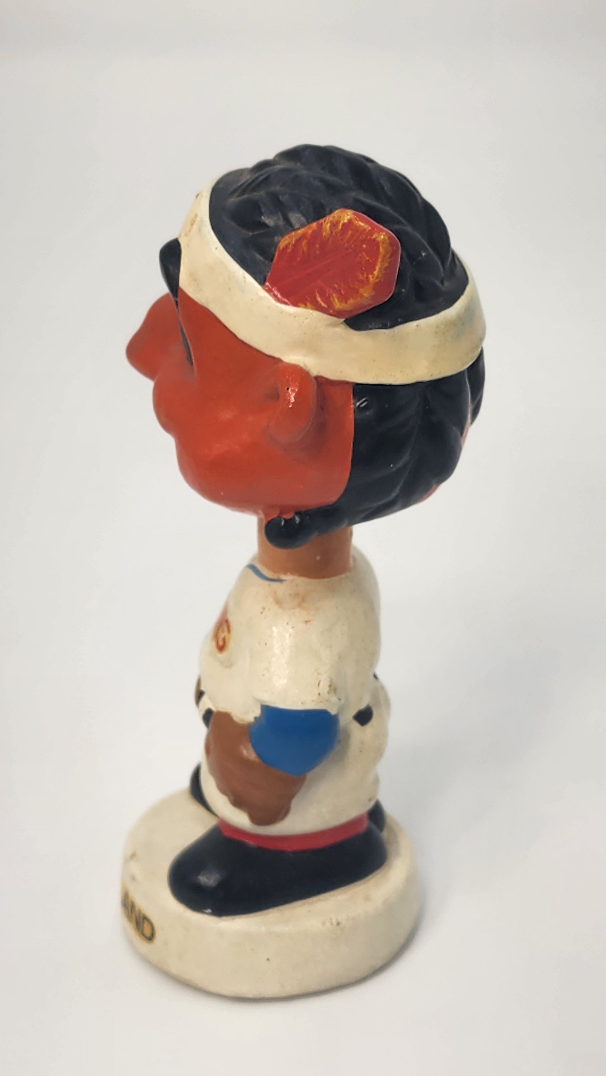 Cleveland Indians mini bobblehead rear view