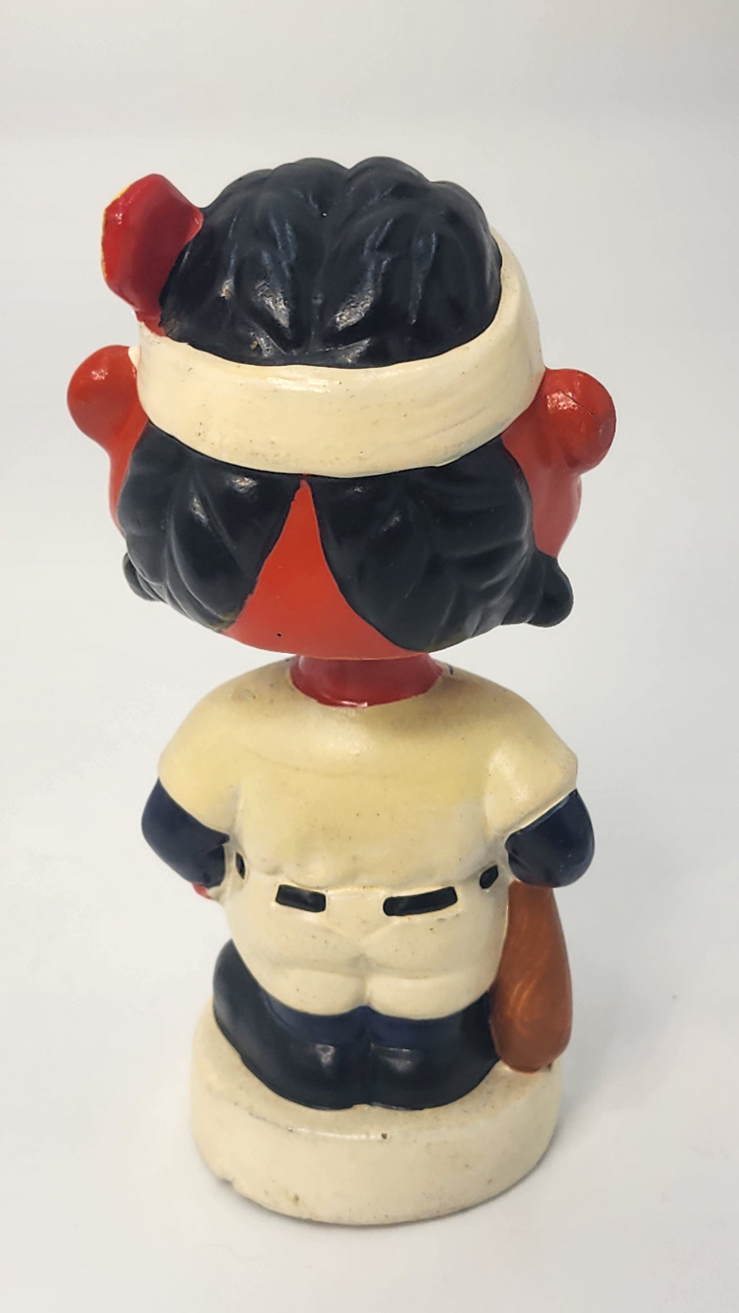 Cleveland Indians mini bobblehead rear view