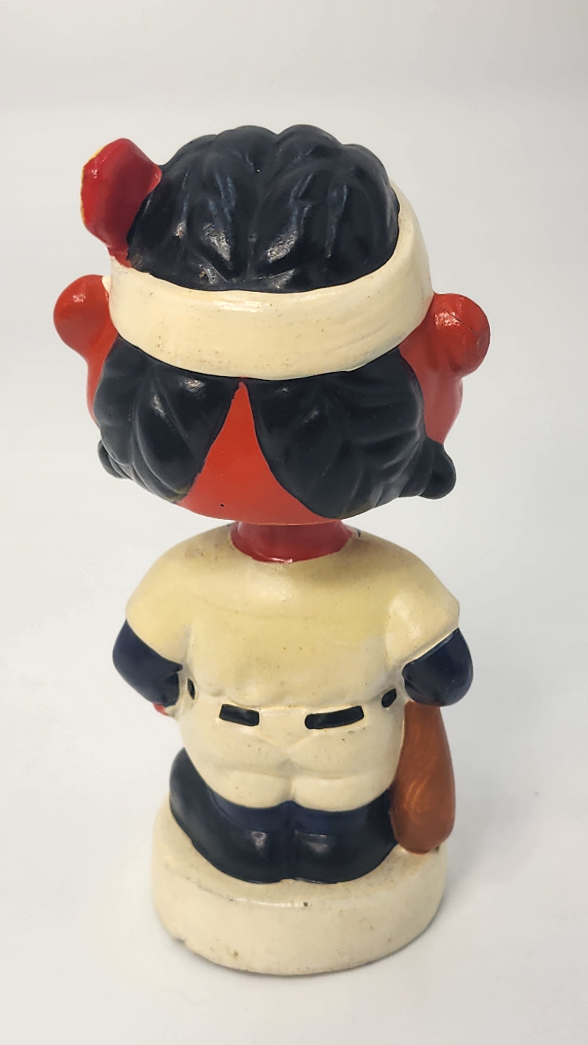 Cleveland Indians mini bobblehead rear view