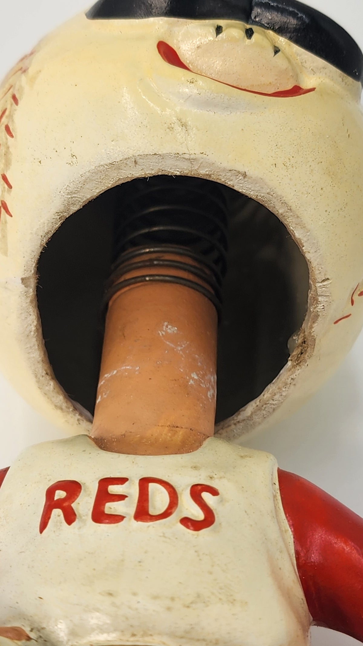 Underside of Cincinnati Reds green base