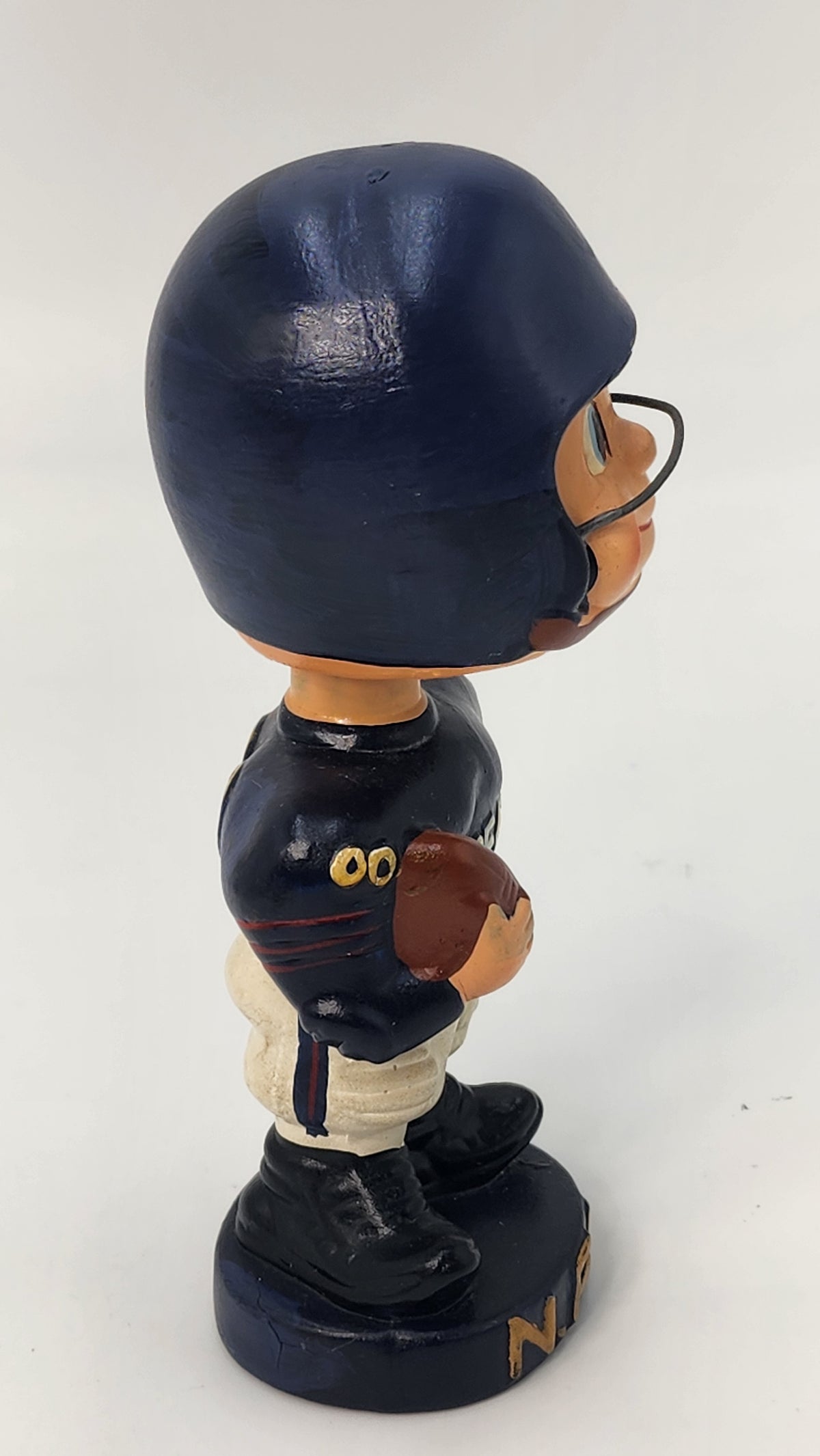 Side view of Chicago Bears football player bobblehead
