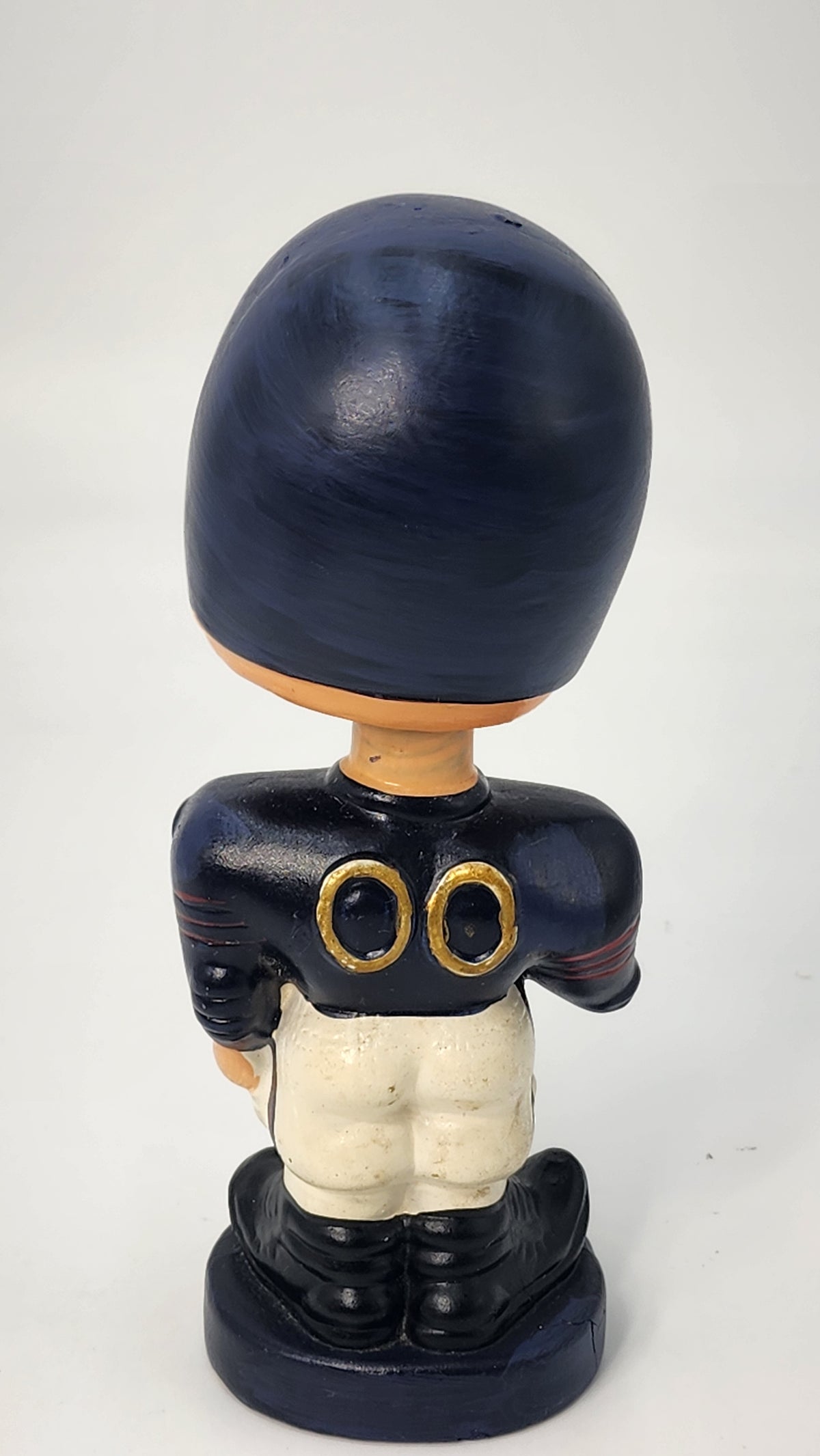 Back view of Chicago Bears football player bobblehead