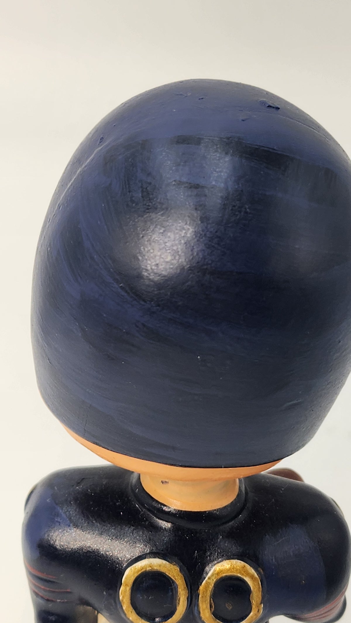 Close-up of Chicago Bears bobblehead spring and jersey