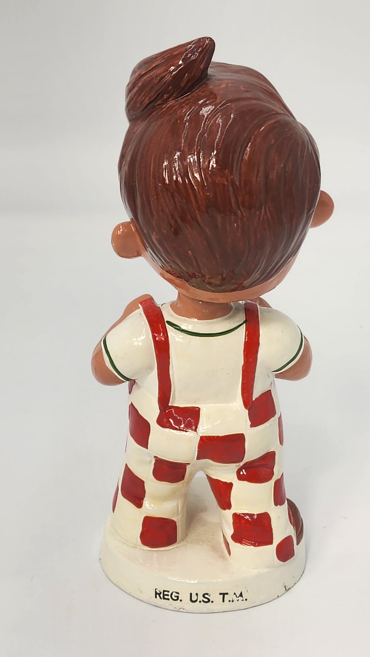 Close-up of Big Boy bobblehead neck opening