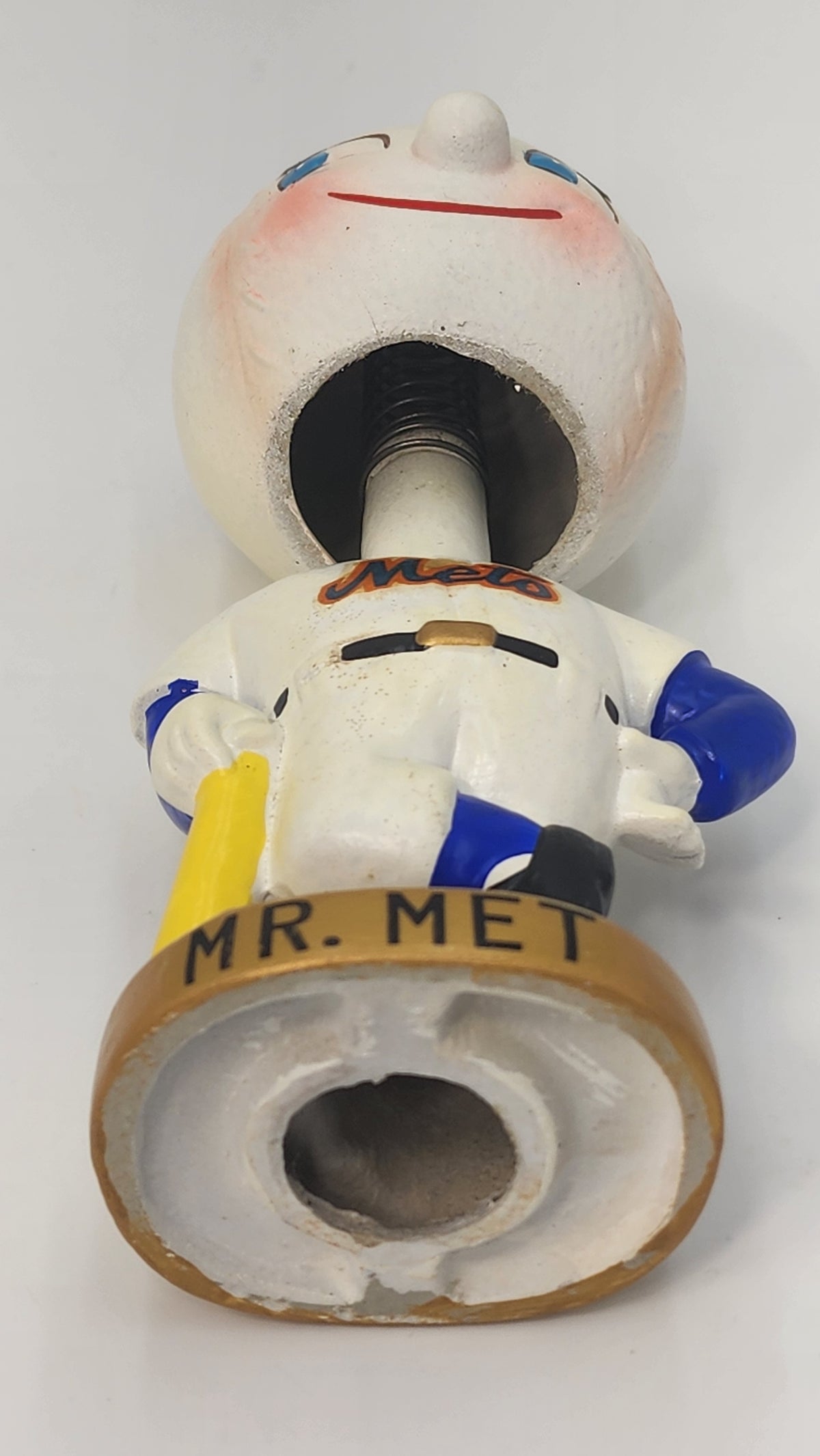 Close-up of Mr. Met face and jersey