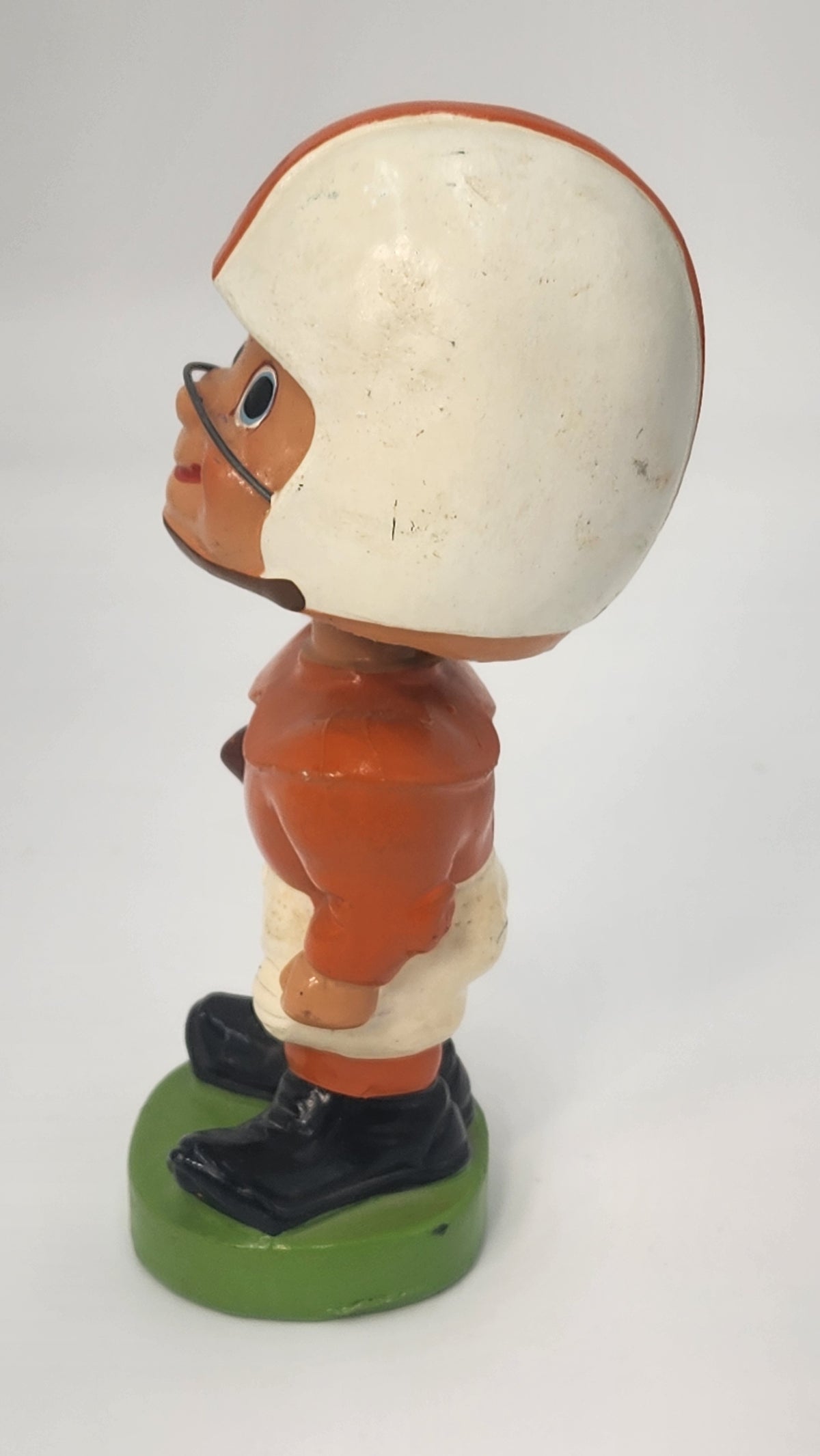 Close-up of football player head and spring