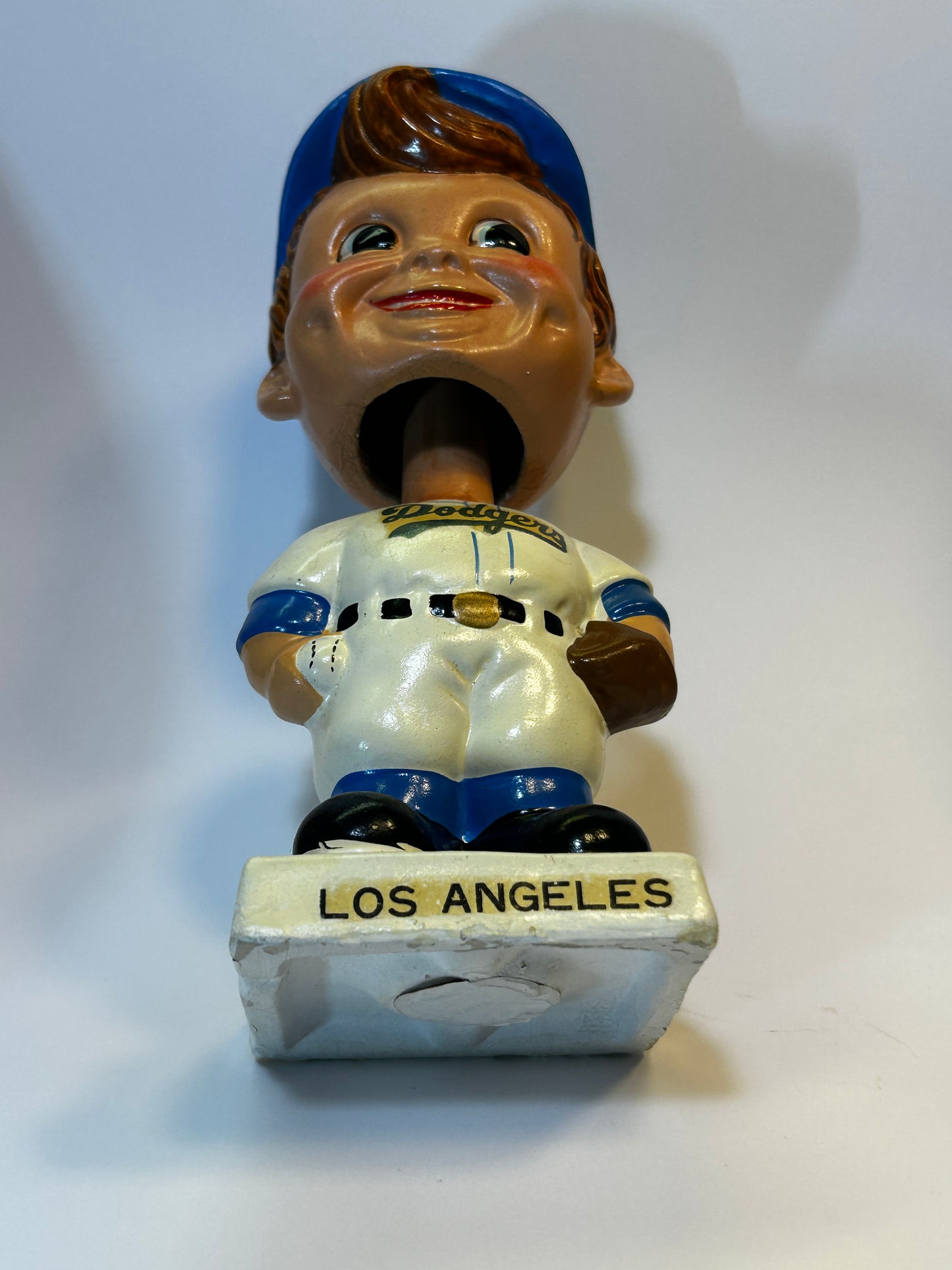Los Angeles Dodgers White Base Bobblehead — Decal Variation