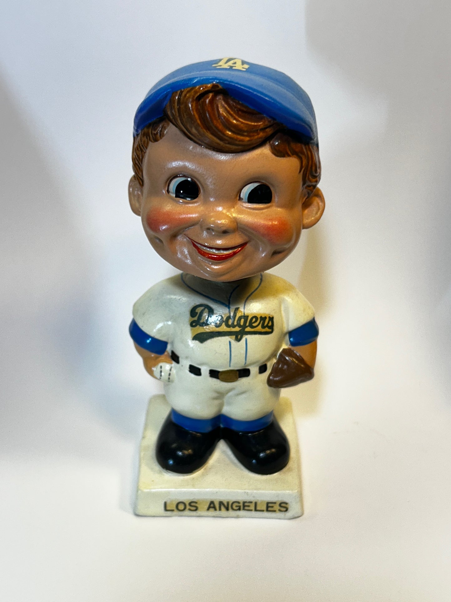 Los Angeles Dodgers White Base Bobblehead — Decal Variation