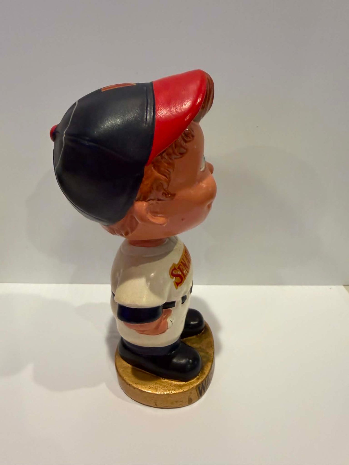 Washington Senators Gold Base Bobblehead — 1960s Halo Nodder