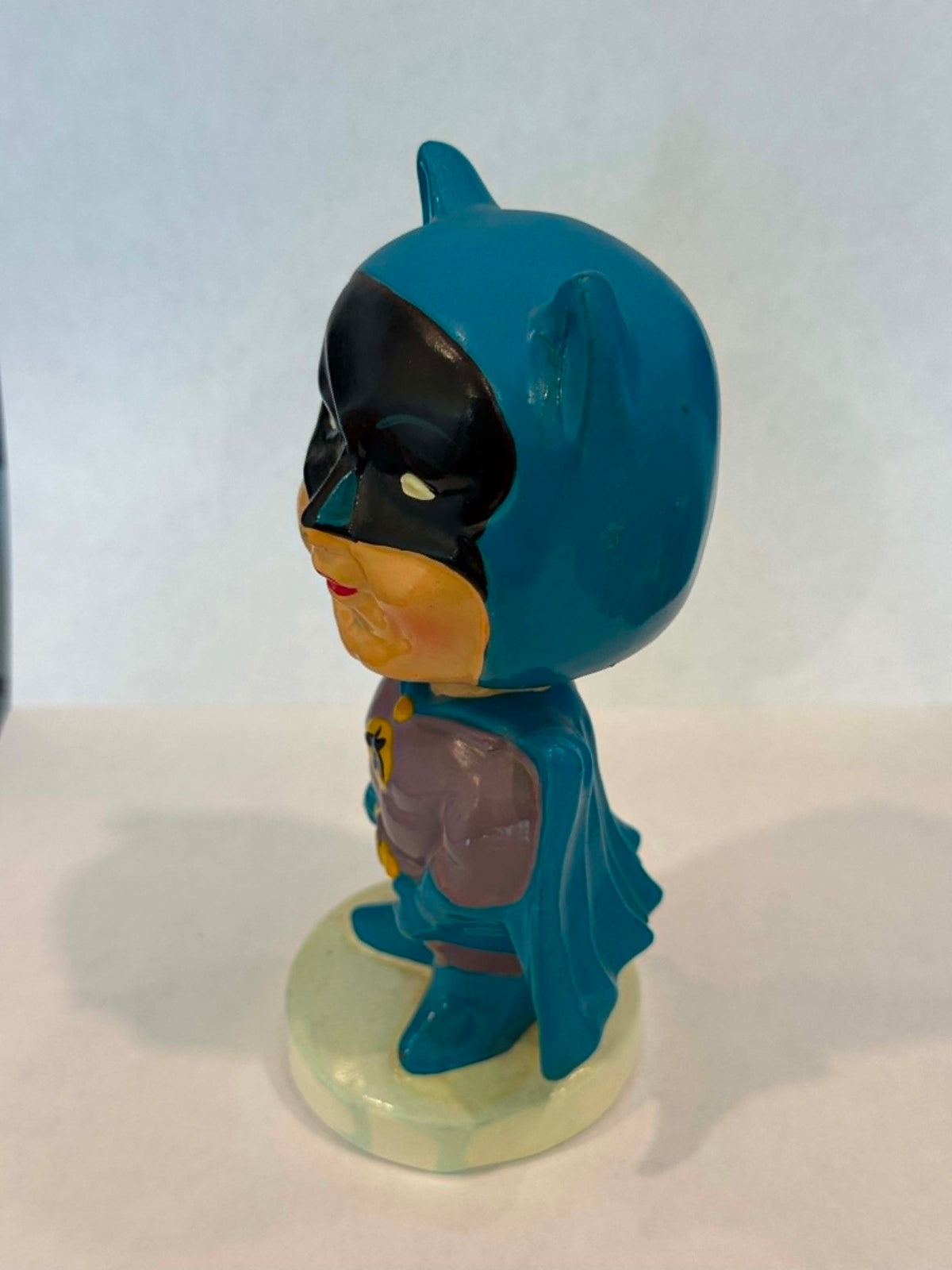 Batman Large Paper Mache Bobblehead — 1960s DC Comics Nodder