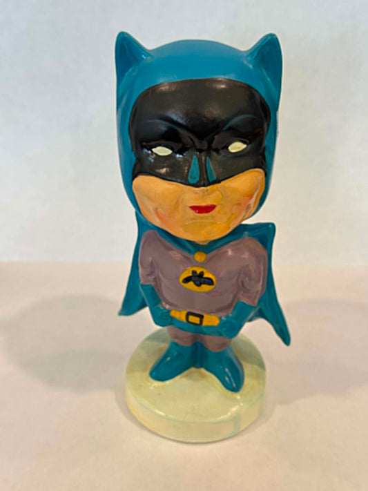 Batman Large Paper Mache Bobblehead — 1960s DC Comics Nodder